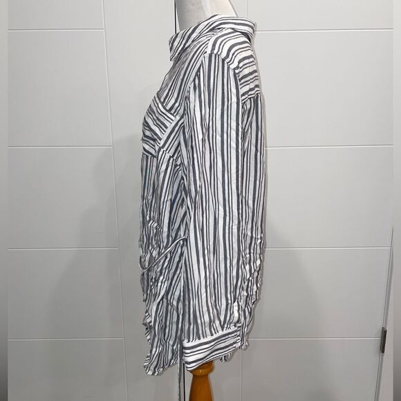 Maternity blouse with waist tie - Picture 7 of 9